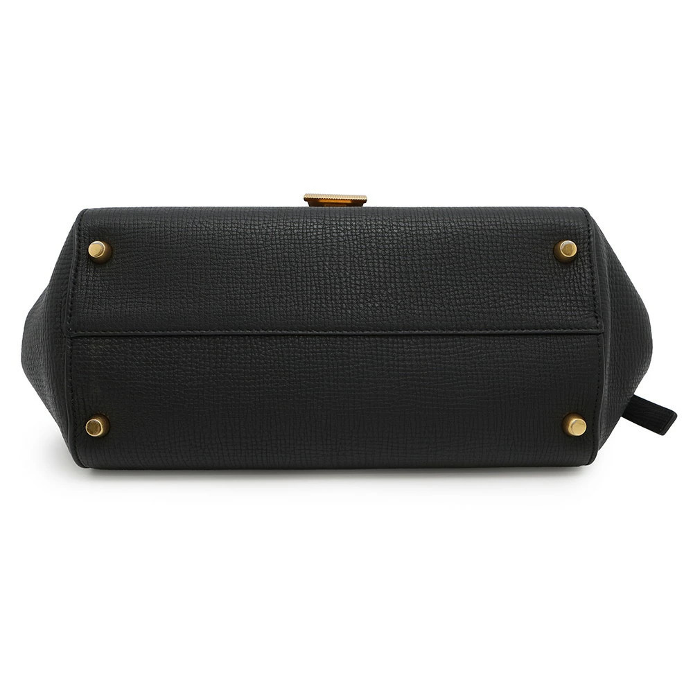 Bottega Veneta Shoulder Bag Angle Palmerato Leather Black - Picture 3 of 12